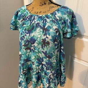 Counterparts Floral Tiered Blouse